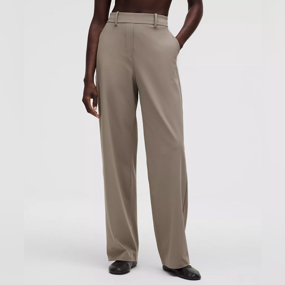 Lululemon Daydrift High-Rise Straight-Leg Trouser Regular Warm Ash Grey Small S